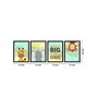 Dream Big Multicolour Canvas (Pack of 4) Kids Wall Art