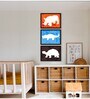 Wildlife Multicolour Canvas (Pack of 3) Kids Wall Art