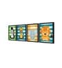Wildlife Multicolour Canvas (Pack of 4) Kids Wall Art