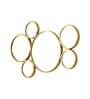 Metal & Glass Gold Multi Circle Mirror