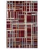 Multi-color Abstract PP Heatset 4 x 6 Feet  Machine -Made Carpet