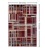 Multi-color Abstract PP Heatset 4 x 6 Feet  Machine -Made Carpet