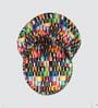 Multi Color Chess Printed Chair & Stool in Natural Finish Multi Color Chess Printed Chair & Stool in Natural Finish
