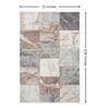 Multi-color Contemporary Freize 6 x 9 Feet  Machine -Made Carpet