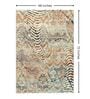 Orange Contemporary Pp Heatset 4 X 6 ft Machine -Made Carpet