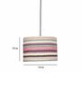 Lavery Multicolour Fabric Hanging Light