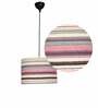 Lavery Multicolour Fabric Hanging Light