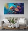 Multi Color Flower Modern Art Painting With Frame Art Panels