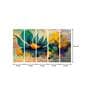 Multi Color Flower With Abstract Effect Art Multi Frame Modern Painting Art Panels
