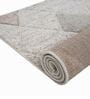Multi-color Geometric Freize 3 x 5 Feet  Machine -Made Carpet