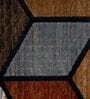 Brown Geometric Pp Heatset 6 X 9 ft Machine -Made Carpet