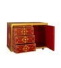 Multi Color MDF & Sheesham Wooden Cabinet