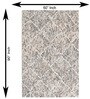 Multi Colour Abstract Wool And Cotton 8 X 5 Feet Hand Tufted Carpet