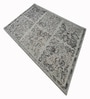 Grey Wool And Cotton 5 X 8 Ft Hand Tufted Carpet