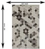 Beige Wool And Cotton 5 X 8 Ft Hand Tufted Carpet