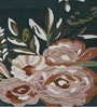 Green Floral Wool And Cotton 5 X 7 ft Hand Tufted Carpet