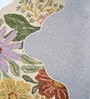 Beige Floral Wool And Cotton 5 X 7 ft Hand Tufted Carpet