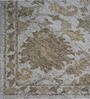 Multi Colour Floral Wool And Cotton 8 X 5 Feet Hand Tufted Carpet