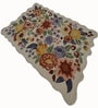 Beige Geometric Wool And Cotton 5 X 7 ft Hand Tufted Carpet