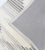 Grey Geometric Wool And Cotton 5 X 8 Ft Hand Tufted Carpet