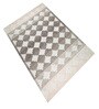 Multi Colour Geometric Wool And Cotton 8 X 5 Feet Hand Tufted Carpet