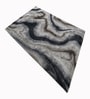 Grey Geometric Wool And Cotton 5 X 8 Ft Hand Tufted Carpet