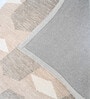 Brown Geometric Wool And Cotton 5 X 8 Ft Hand Tufted Carpet