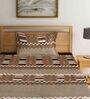 Multicolor Traditional 300 TC Cotton Blend Single Bed Sized Bed Sheets With 1 Pillow Cover