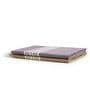 Brown and Grey Solid 210 GSM Cotton Bath Towel (Set of 2)