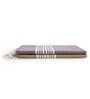Brown and Grey Solid 210 GSM Cotton Bath Towel (Set of 2)