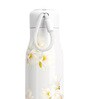 Floral Insulated 500ml White Stainless Steel Bottle