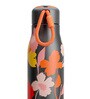 Trendy Floral 500ml Black Stainless Steel Bottle