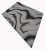 Grey Stripped Wool And Cotton 5 X 8 Ft Hand Tufted Carpet