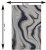 Grey Stripped Wool And Cotton 5 X 8 Ft Hand Tufted Carpet