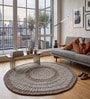 Multi Colour Traditional Wool And Cotton 4 X 4 Feet Hand Tufted Carpet