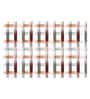 Multicolor Striped 180 TC Cotton Queen Sized Bed Sheets with 2 Pillow Covers