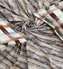 Multicolor Striped 180 TC Cotton Queen Sized Bed Sheets with 2 Pillow Covers