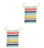 Multicolor Cotton Foldable Set Of 2 Shoe Organizers