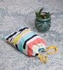 Multicolor Cotton Foldable Set Of 2 Shoe Organizers