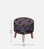 Multi Fabric Seating Stool in Multi Colour