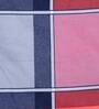 Multicolor Checkered 300 TC Cotton Blend Queen Sized Fitted Bed Sheets with 2 Pillow Covers