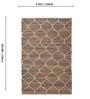 Multi Geometric Hand Woven 6 Ft X 4 Ft  Dhurrie