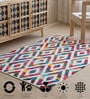 Multi Geometric Hand Woven 6 Ft X 4 Ft  Dhurrie