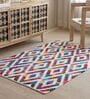 Multi Geometric Hand Woven 6 Ft X 4 Ft  Dhurrie