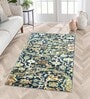 Multicolor Geometric Nylon 4 X 6 Feet Machine Made Carpet