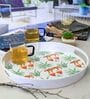 Multicolour ContemporaryMelamine Round Serving Tray