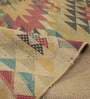 Multi Jute Cotton Geometrical 2x8 Feet Printed Carpet