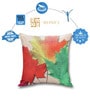 Multi Jute Floral 40x40 inches Cushion Covers Set of 5