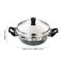 Multi Kadhai Stainless Steel Idli Cooker 2 Plates (2*4 Idlis )