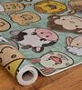 Multi Kids Polyester 3 ft x 5 ft Machine Made Carpet